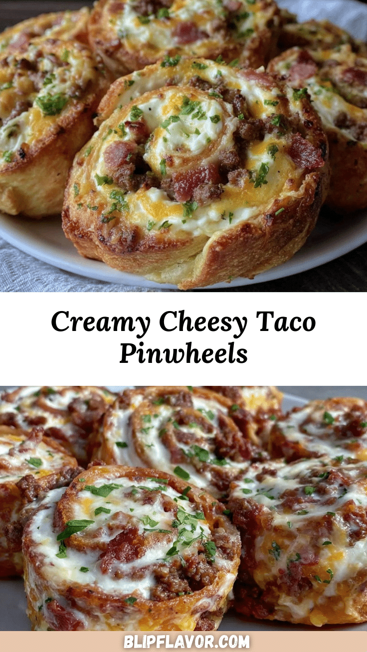 creamy taco pinwheels recipe
