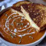creamy tomato basil soup - featured image