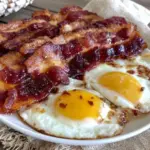 crispy bacon and perfect eggs breakfast - featured image