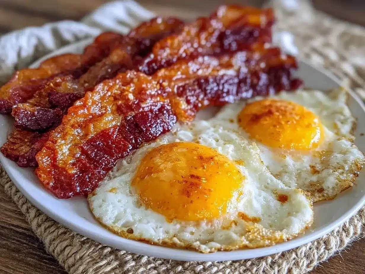 crispy bacon and perfect eggs breakfast preparation steps
