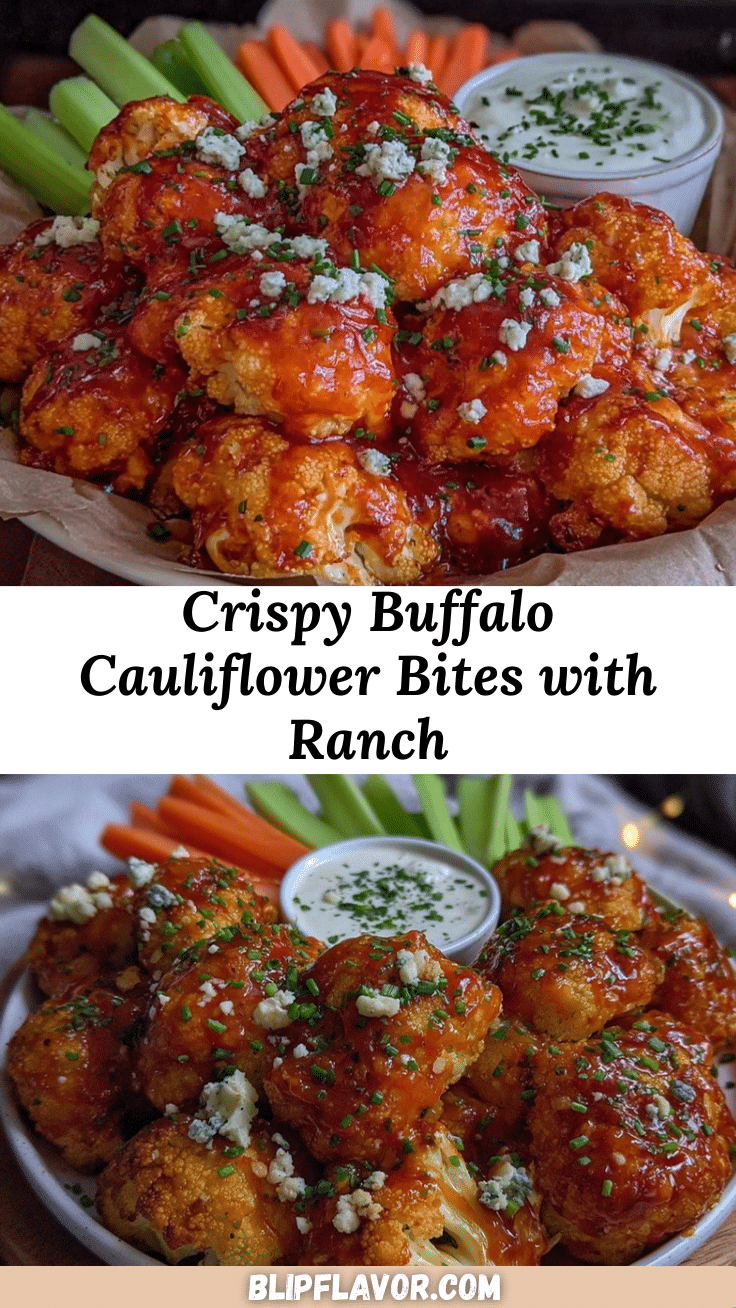 crispy buffalo cauliflower bites recipe