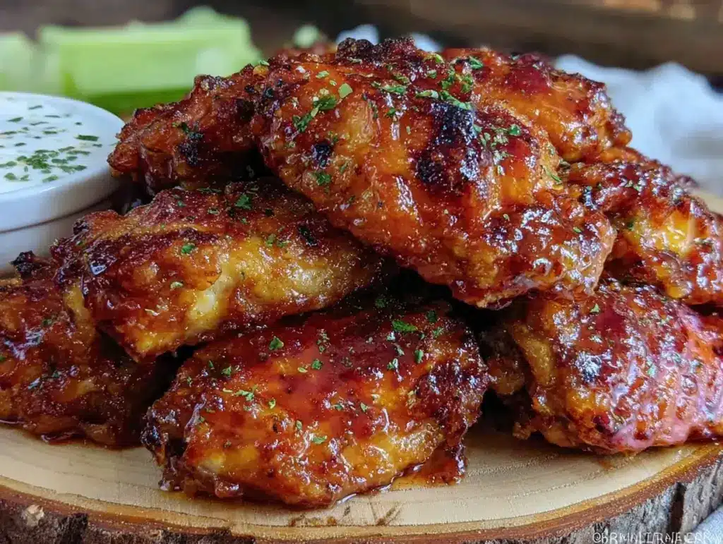 crispy buffalo chicken wings - featured image
