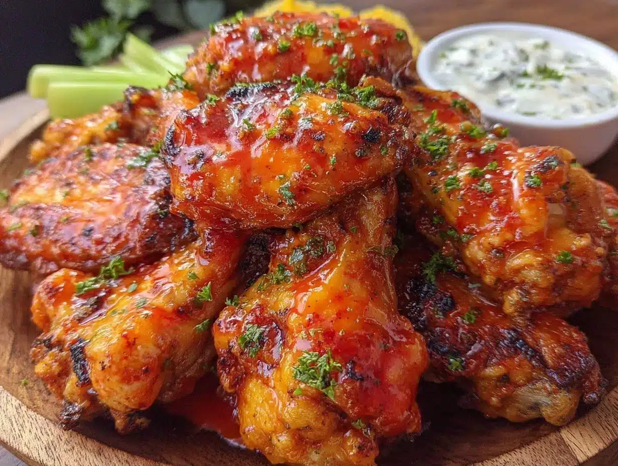 crispy buffalo chicken wings preparation steps