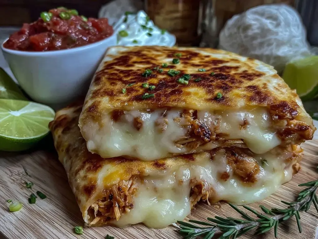 crispy chicken quesadillas - featured image