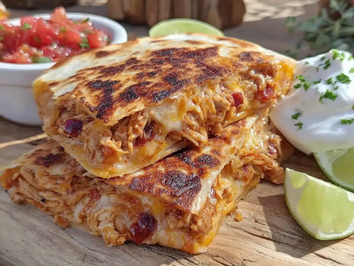 crispy chicken quesadillas preparation steps