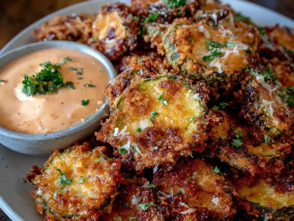 crispy fried pickles - featured image