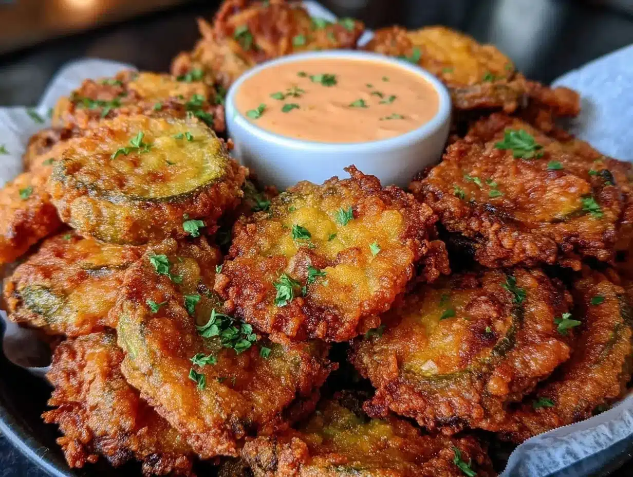 crispy fried pickles preparation steps
