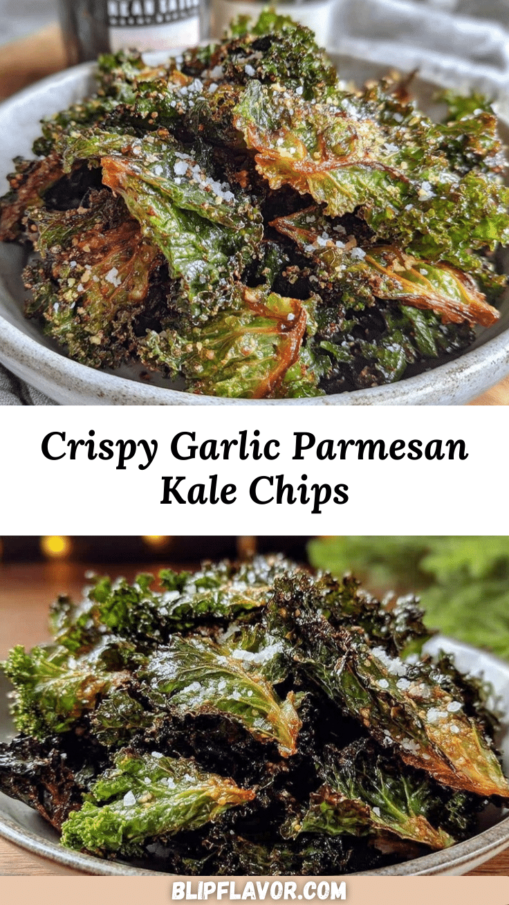 crispy garlic parmesan kale chips recipe