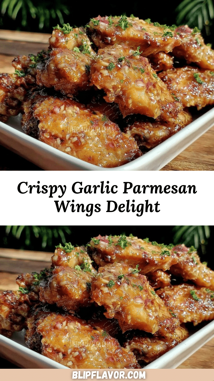 crispy garlic Parmesan wings recipe
