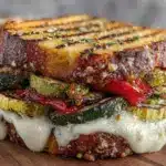 crispy grilled veggie sandwich - featured image