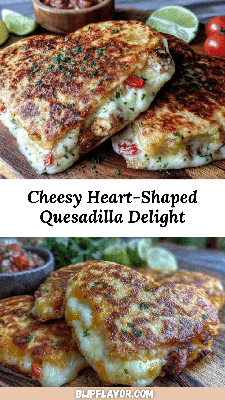 crispy heart-shaped quesadilla recipe