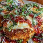 crispy oven baked chicken parmesan - featured image