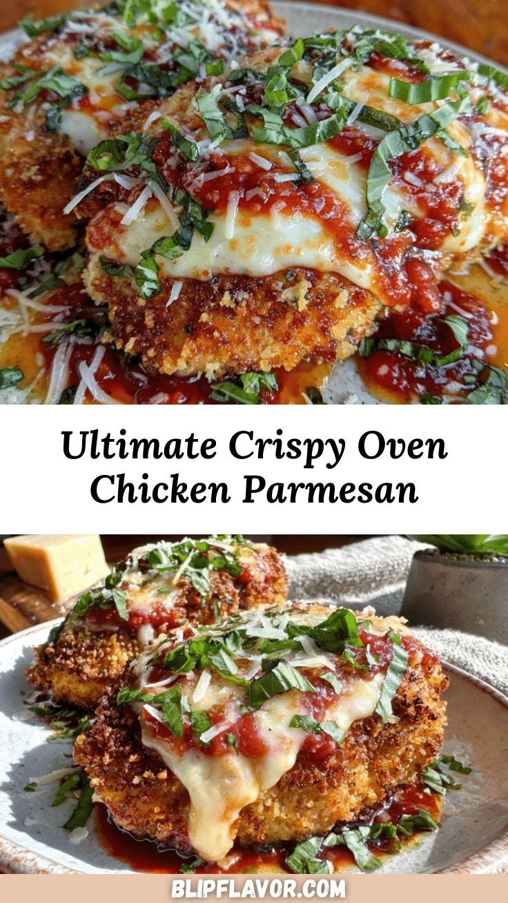 crispy oven baked chicken parmesan recipe