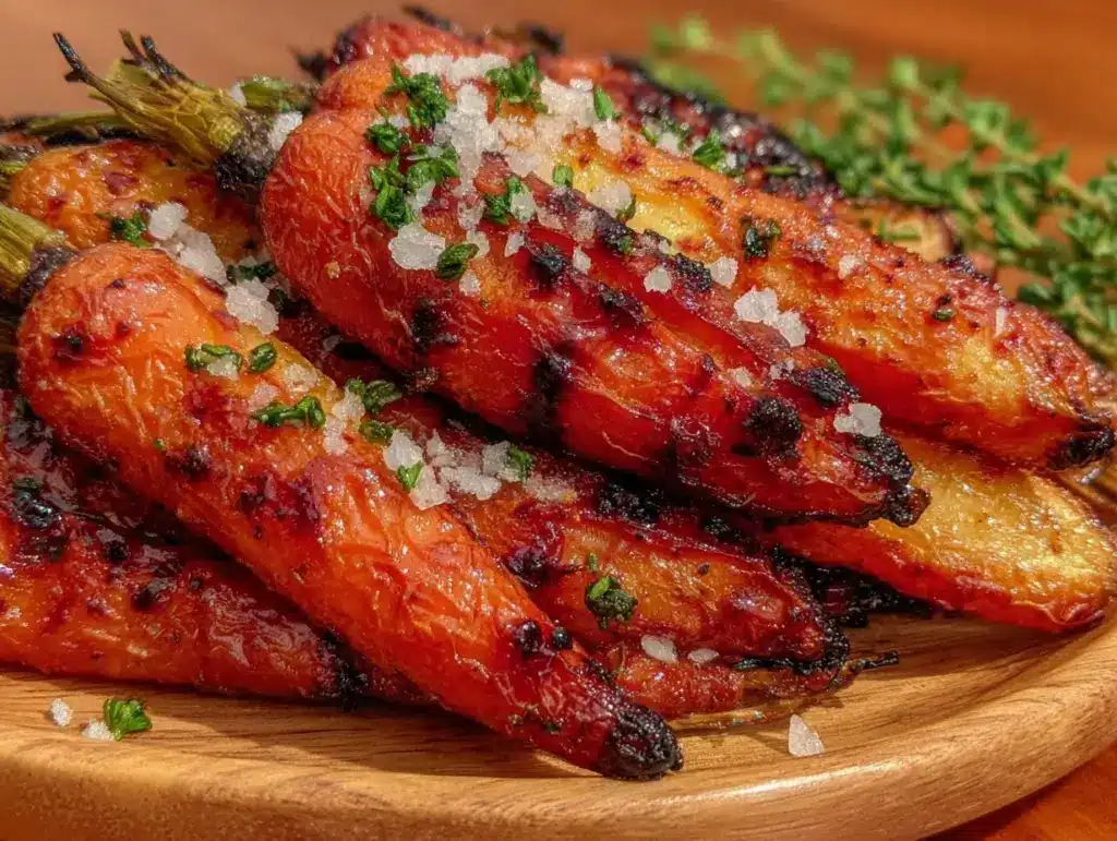 crispy roasted carrots - featured image