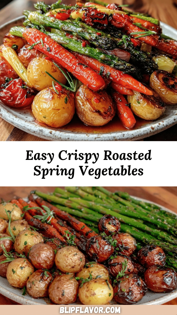 crispy roasted spring vegetables recipe recipe