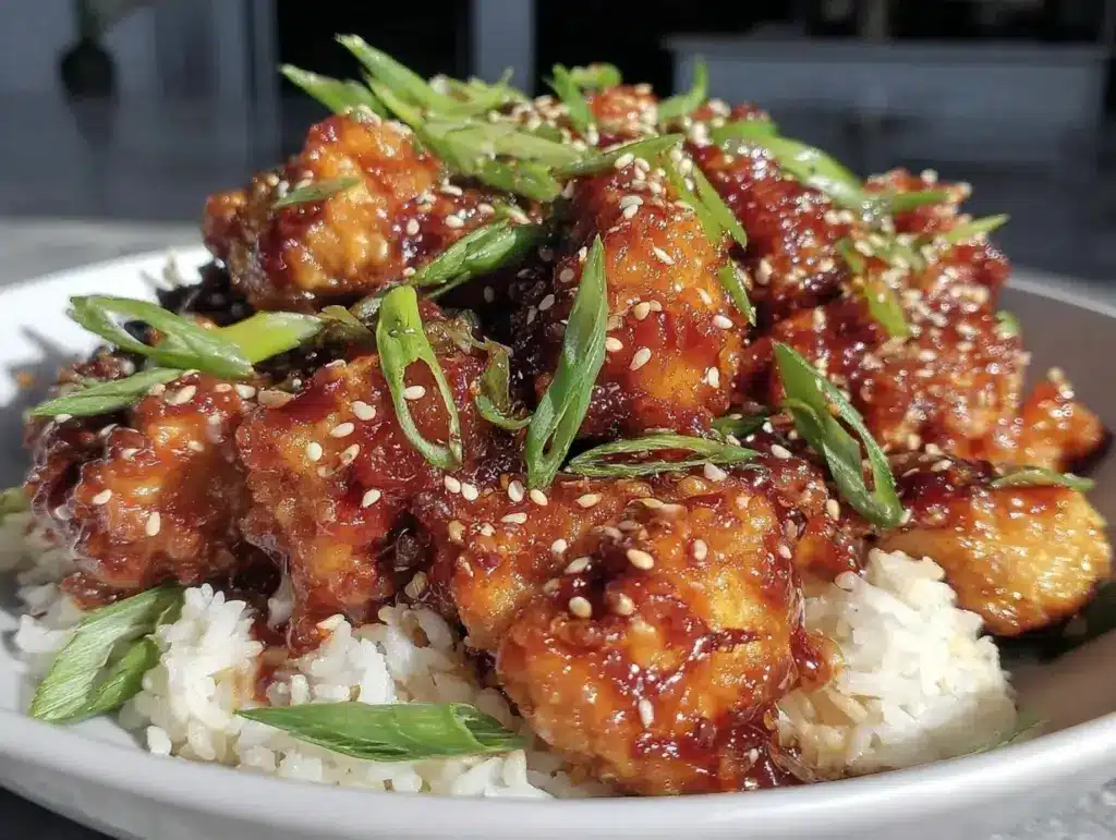 crispy sesame chicken - featured image