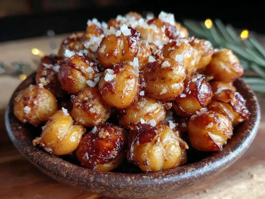 crispy spiced roasted chickpeas - featured image