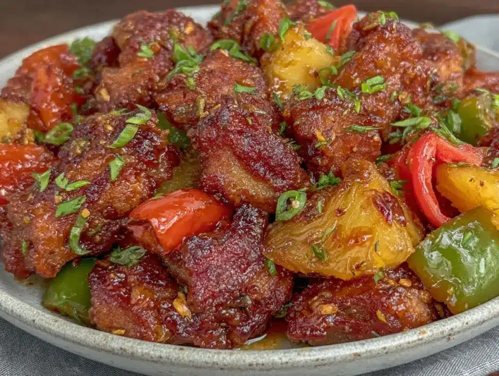 crispy sweet and sour pork - featured image