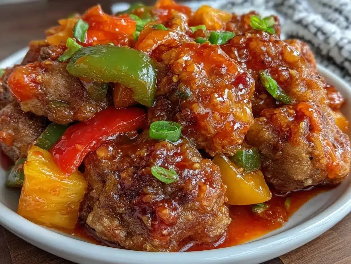crispy sweet and sour pork preparation steps