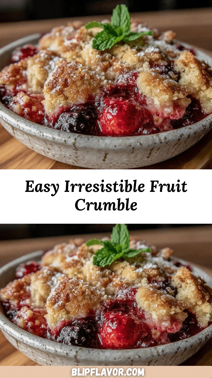 easy crispy mixed berry crumble recipe