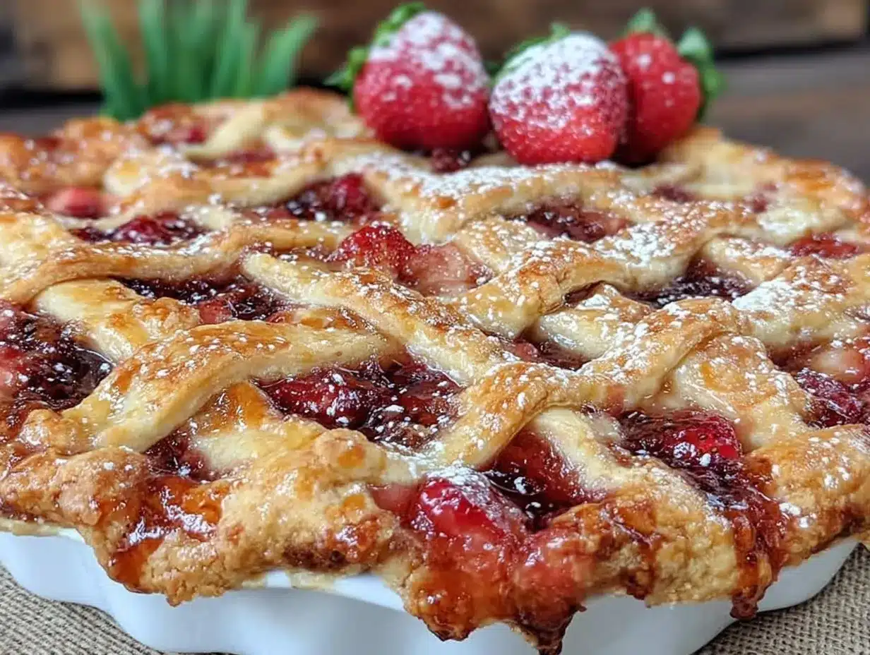Easy Fresh Strawberry Pie Delight preparation steps