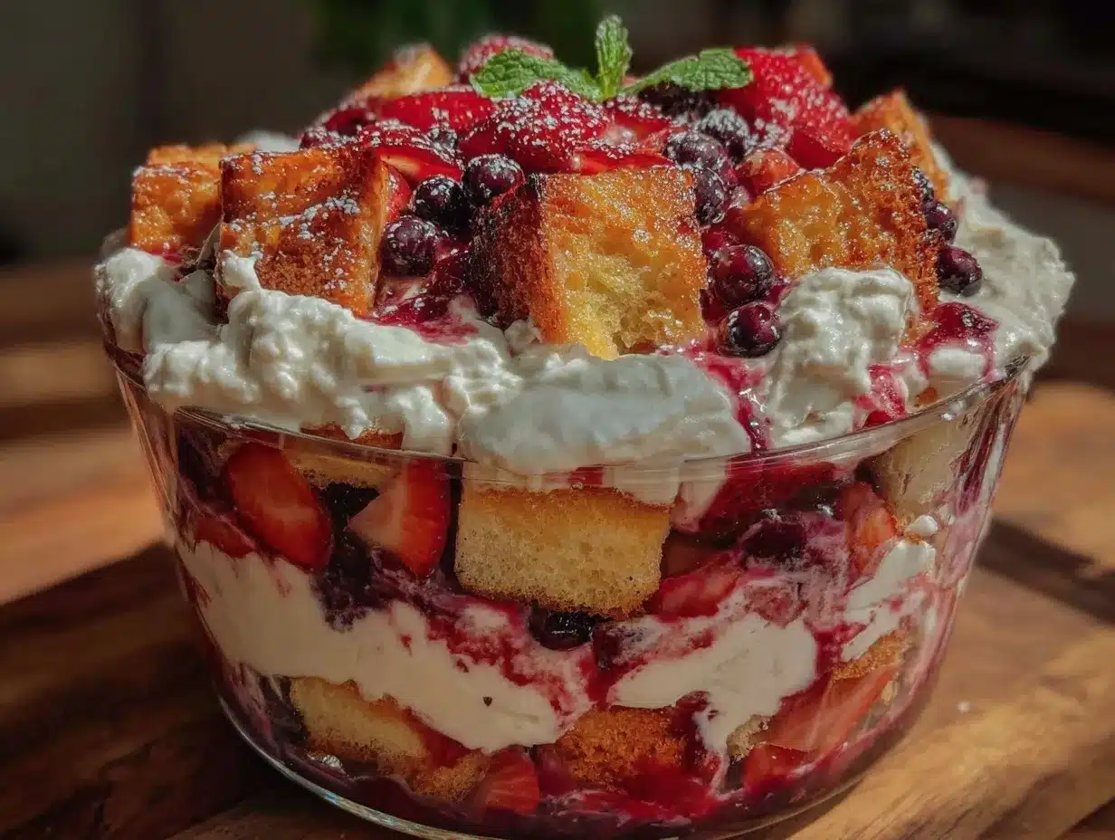 Easy Layered Berry Trifle Delight preparation steps