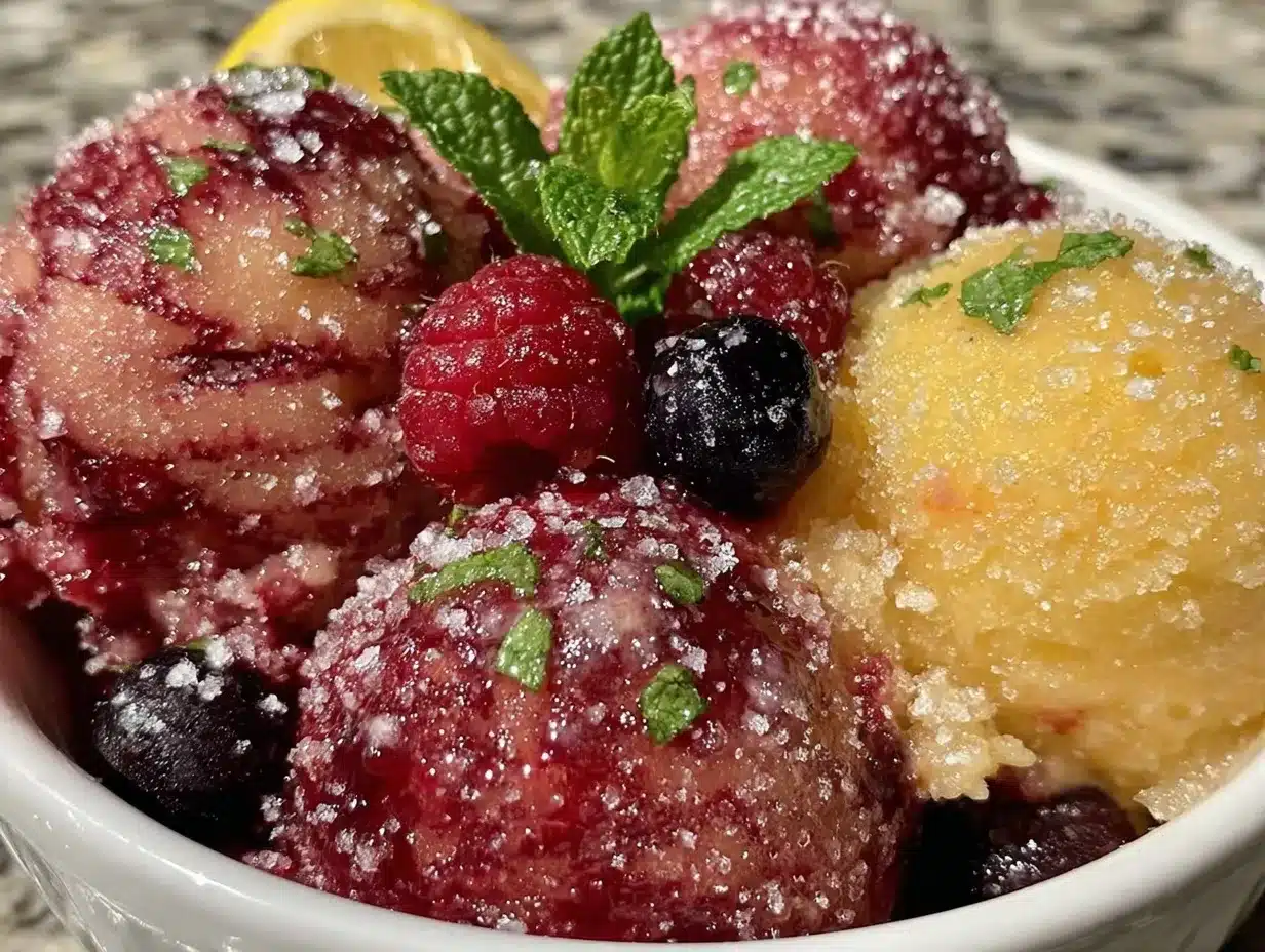 easy quick sorbet recipe preparation steps