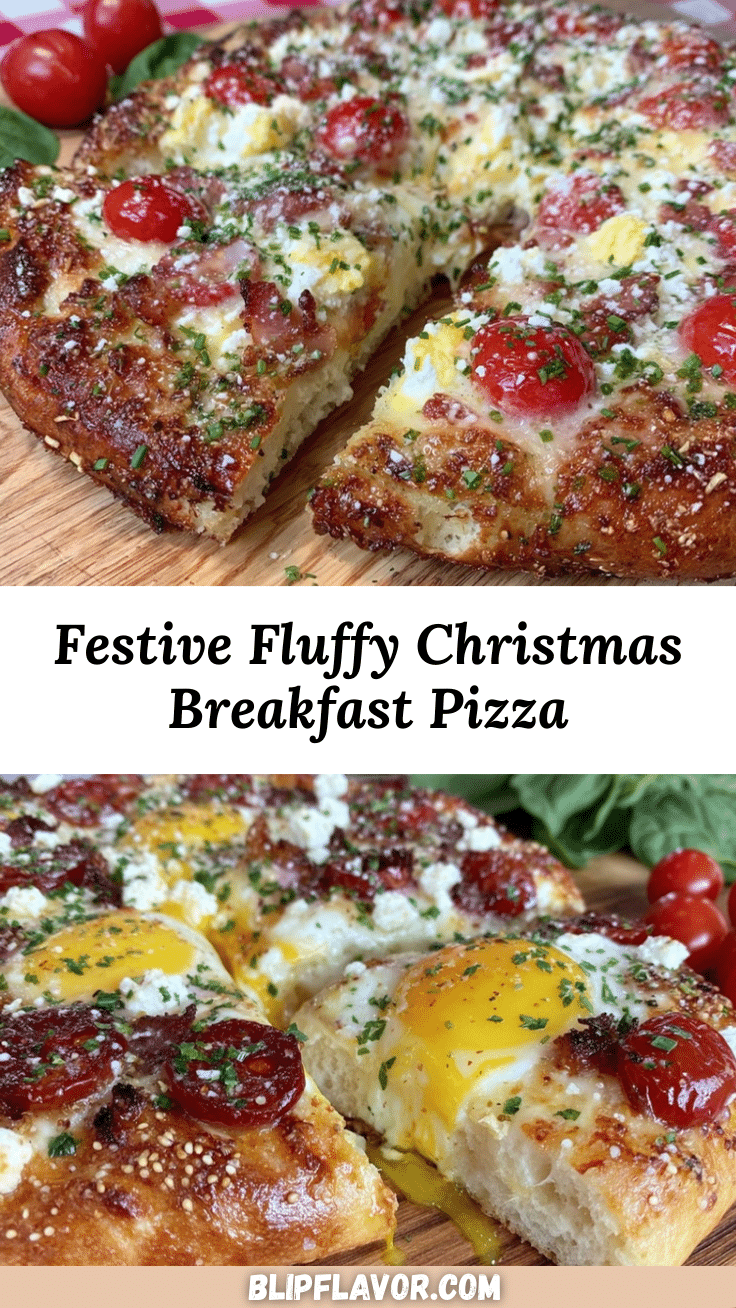 fluffy christmas breakfast pizza recipe