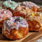 fluffy easter donuts - featured image