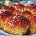 fluffy homemade dinner rolls - featured image