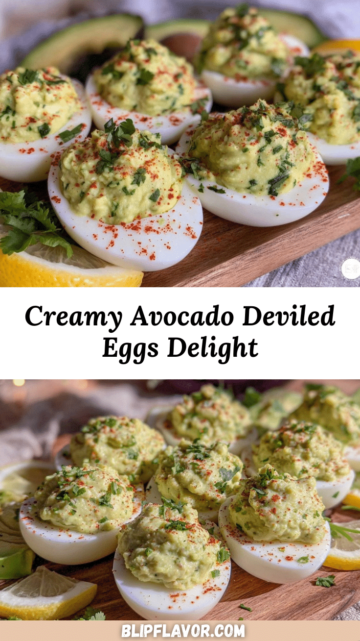 fresh avocado deviled eggs recipe