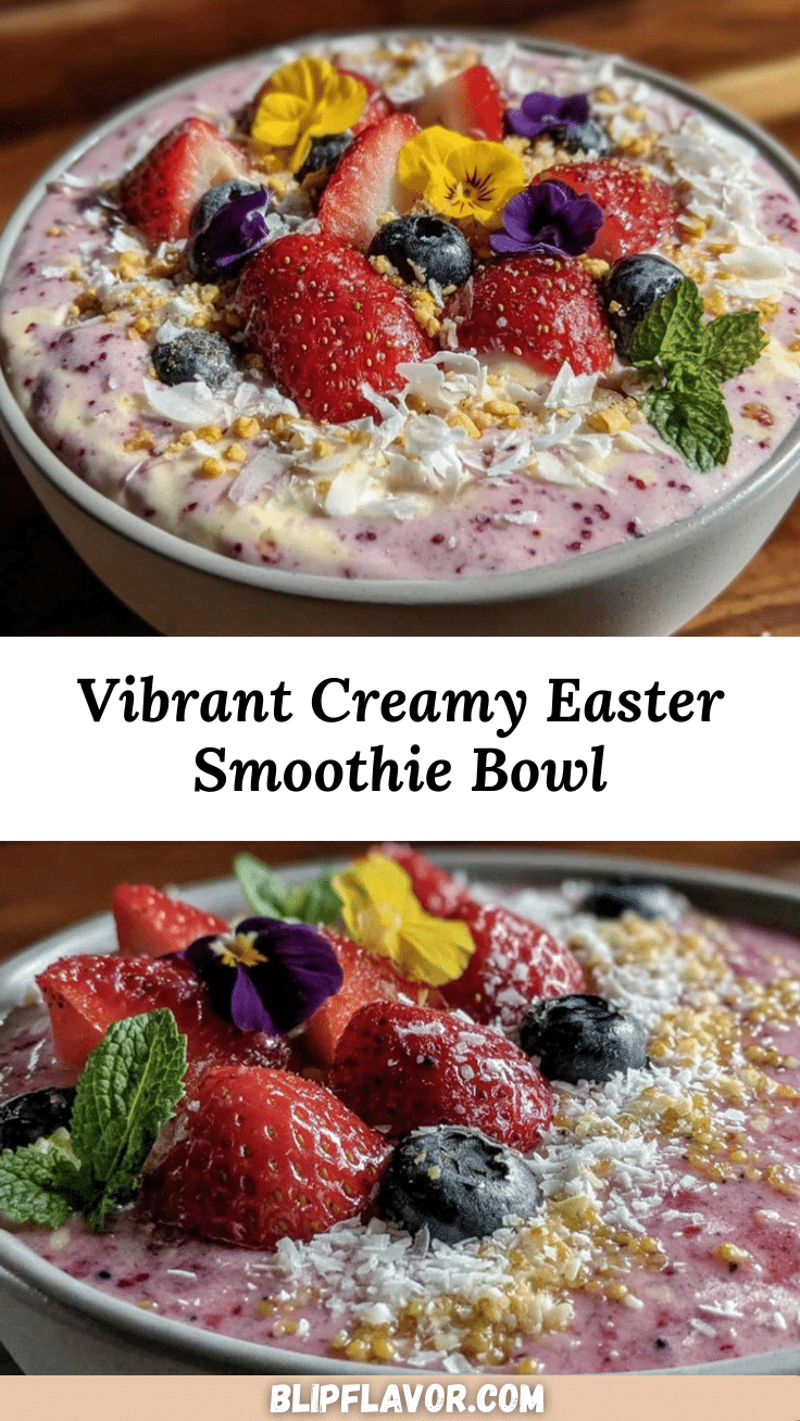 fresh Easter smoothie bowl recipe