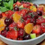 fresh festive fruit salad - featured image
