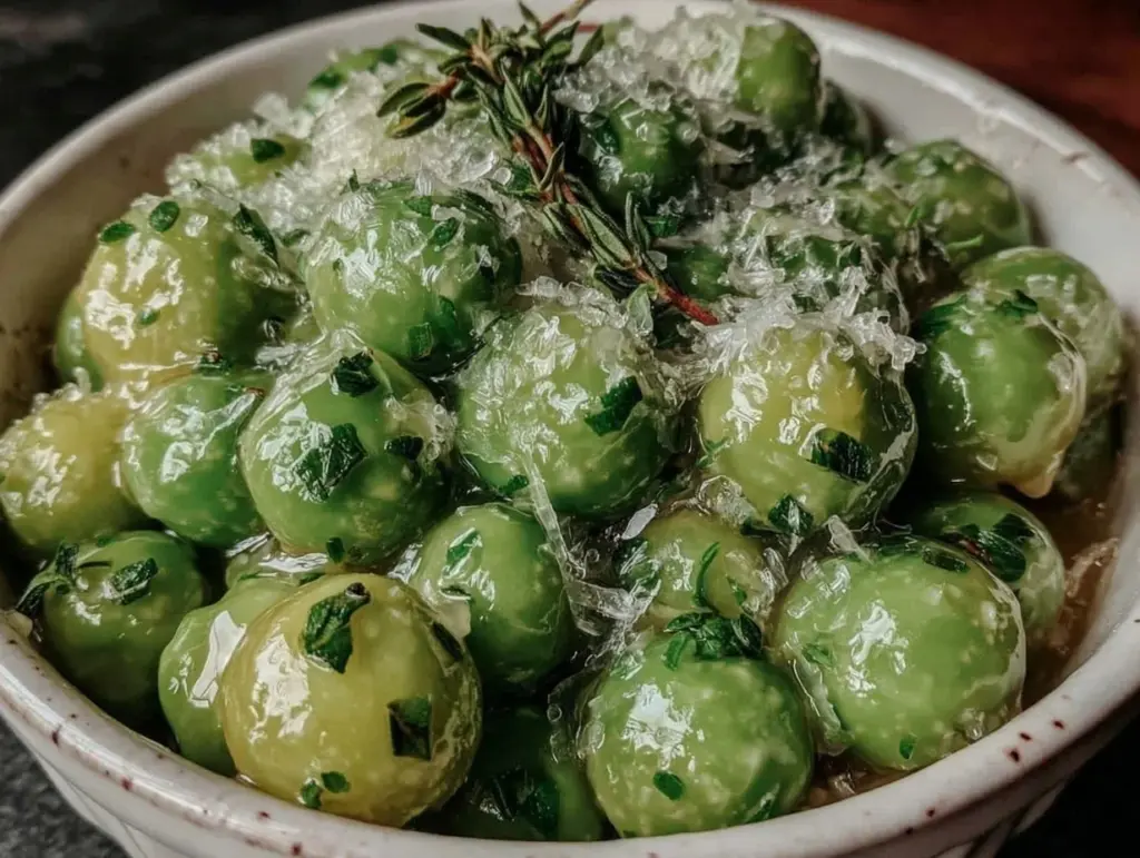 fresh minted peas recipe - featured image