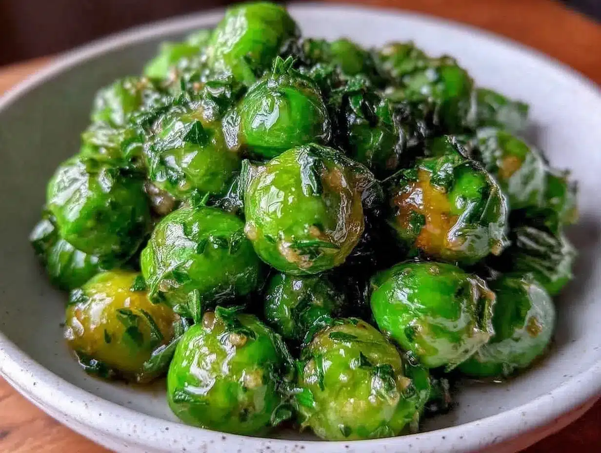 fresh minted peas recipe preparation steps