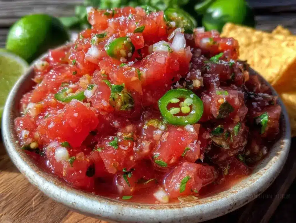 fresh quick salsa recipe - featured image