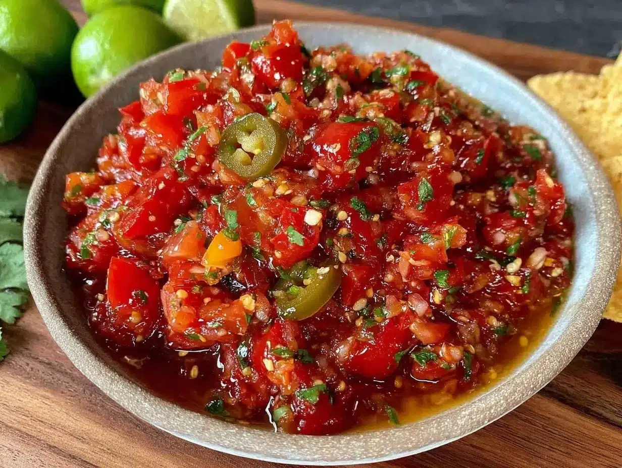 fresh quick salsa recipe preparation steps