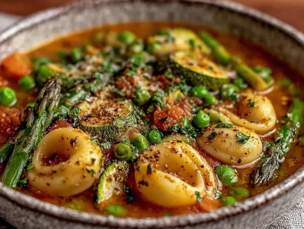 fresh spring minestrone soup - featured image