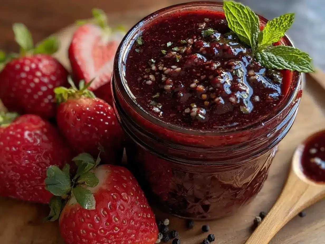 fresh strawberry balsamic dressing preparation steps