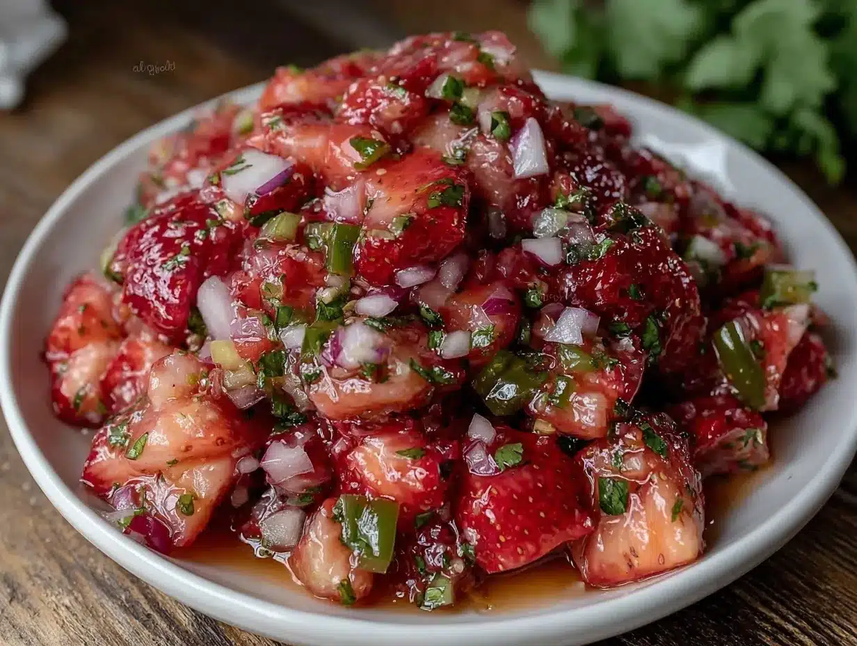 fresh strawberry salsa recipe preparation steps