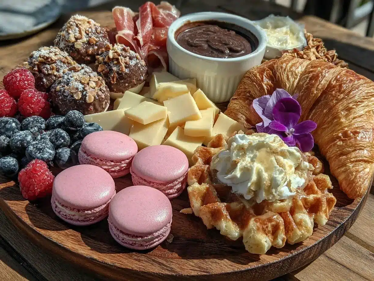 Galentine’s Brunch Charcuterie Board preparation steps