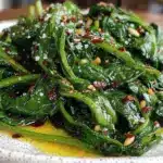 garlic butter sautéed spinach - featured image