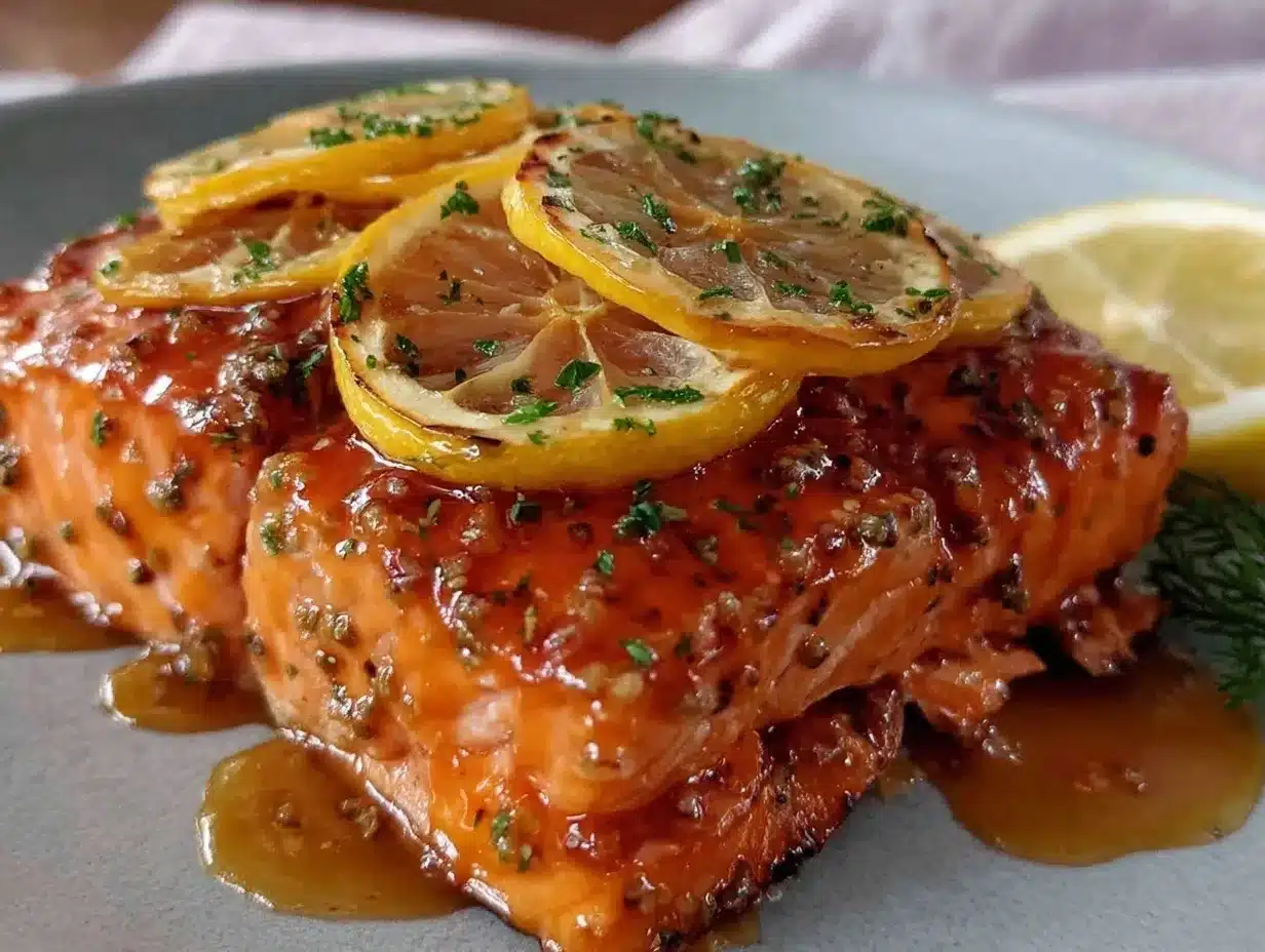 honey lemon glazed salmon preparation steps