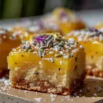 lavender lemon bars - featured image