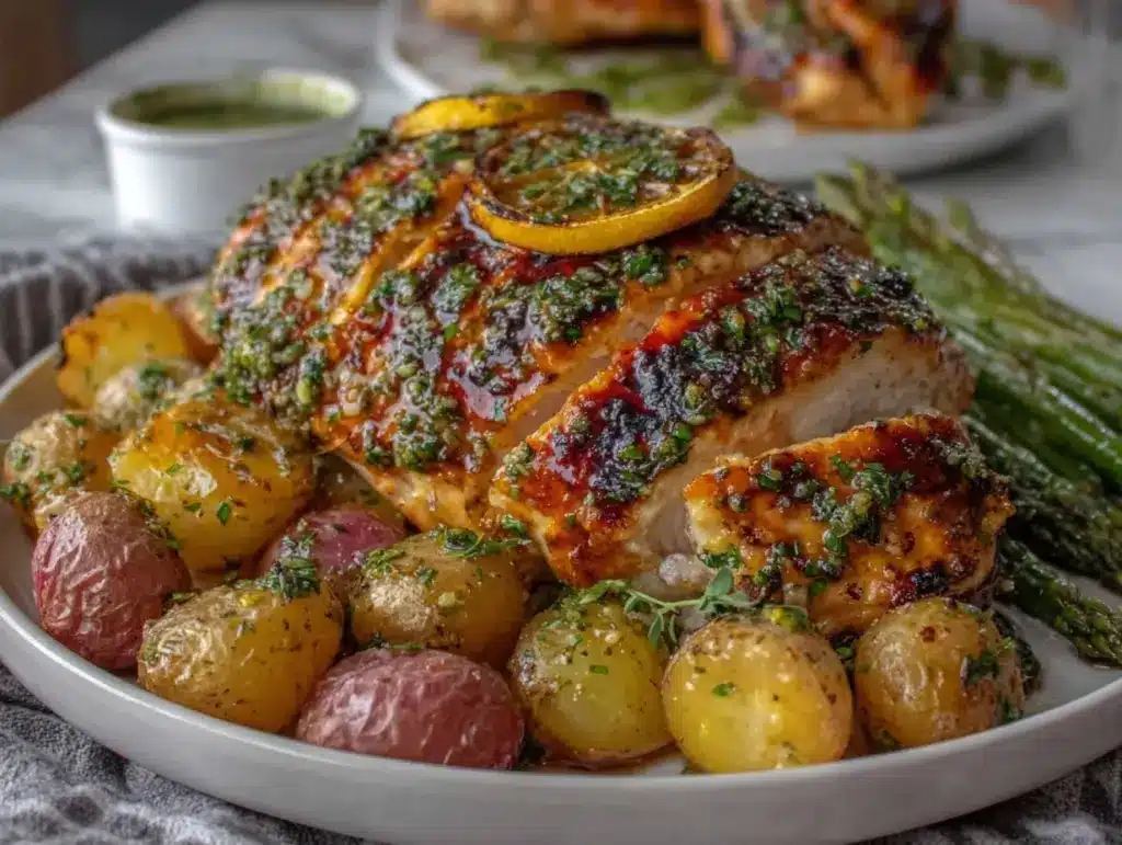 lemon herb grilled chicken breast - featured image