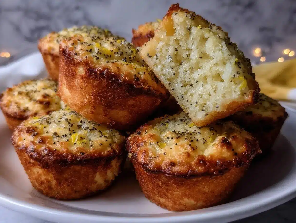 lemon poppy seed muffins preparation steps