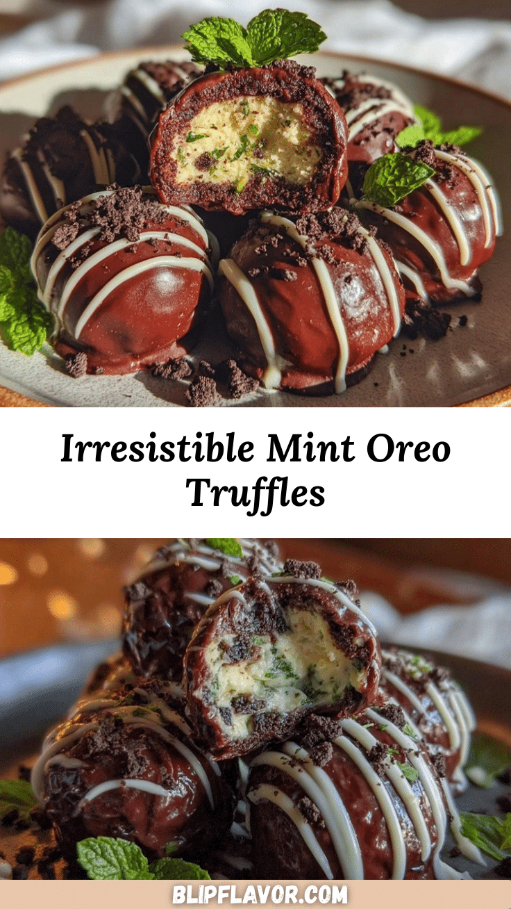 Mint Oreo truffles recipe