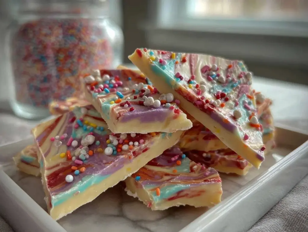 pastel candy bark - featured image