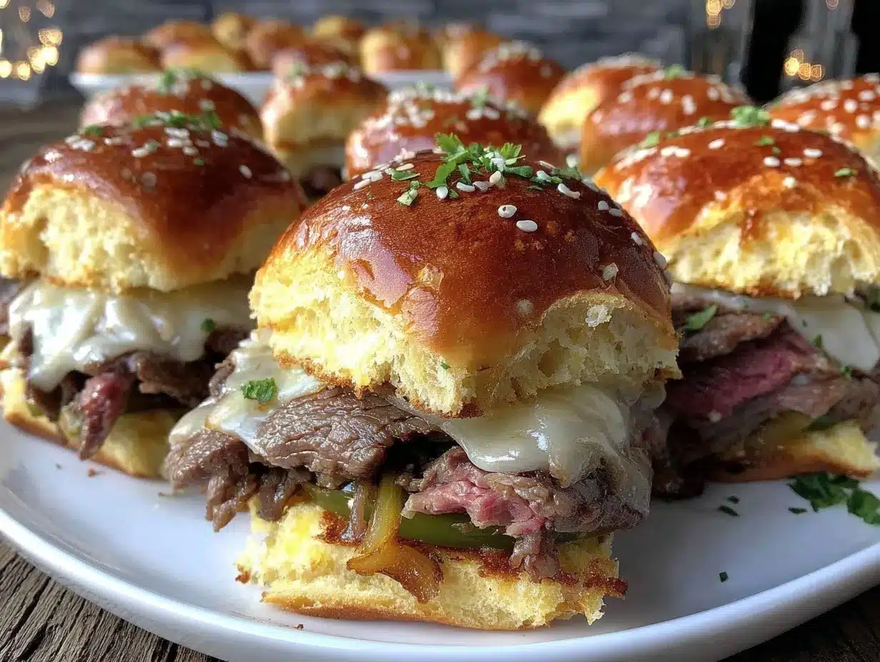 Philly Cheesesteak Sliders preparation steps