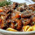Pressure cooker mushroom pork ragout - featured image